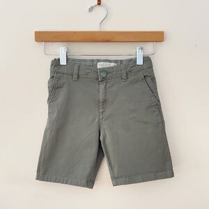 ZARA VGUC Neutral Olive Khaki Chino Tailored Shorts